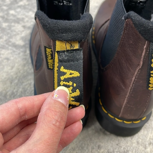 New Dr Martens 27821 Warm Wair Chelsea Boots Brown Womens 11 Mens 10 - Picture 6 of 11